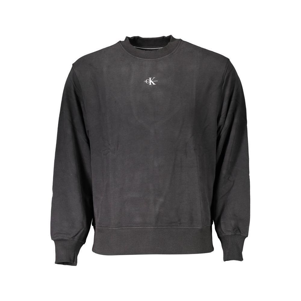 Calvin Klein Black Cotton Men Sweater CA-18032-XL