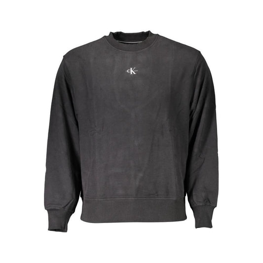 Calvin Klein Black Cotton Men Sweater CA-18032-XL