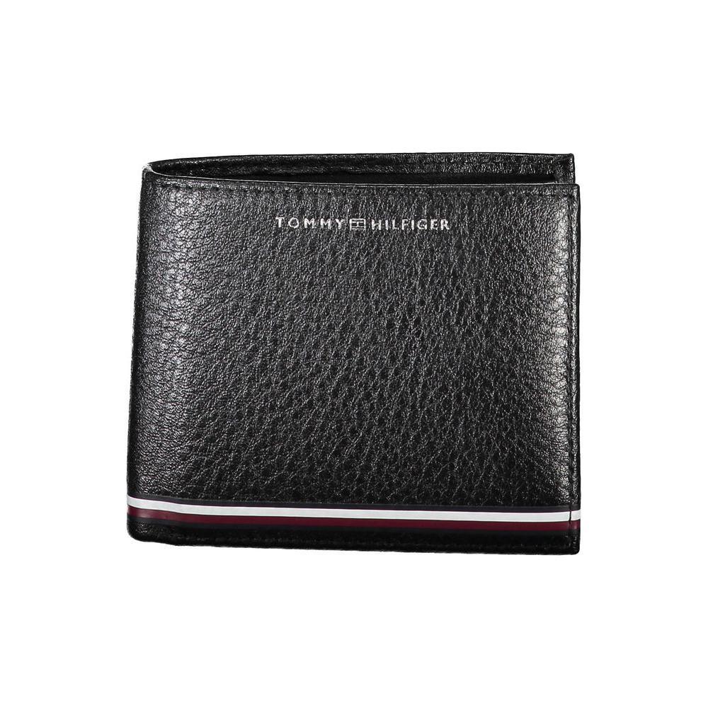 Tommy Hilfiger Black Leather Men Wallet TO-22079