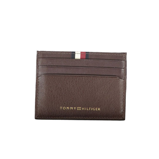 Tommy Hilfiger Brown Leather Men Wallet TO-25978