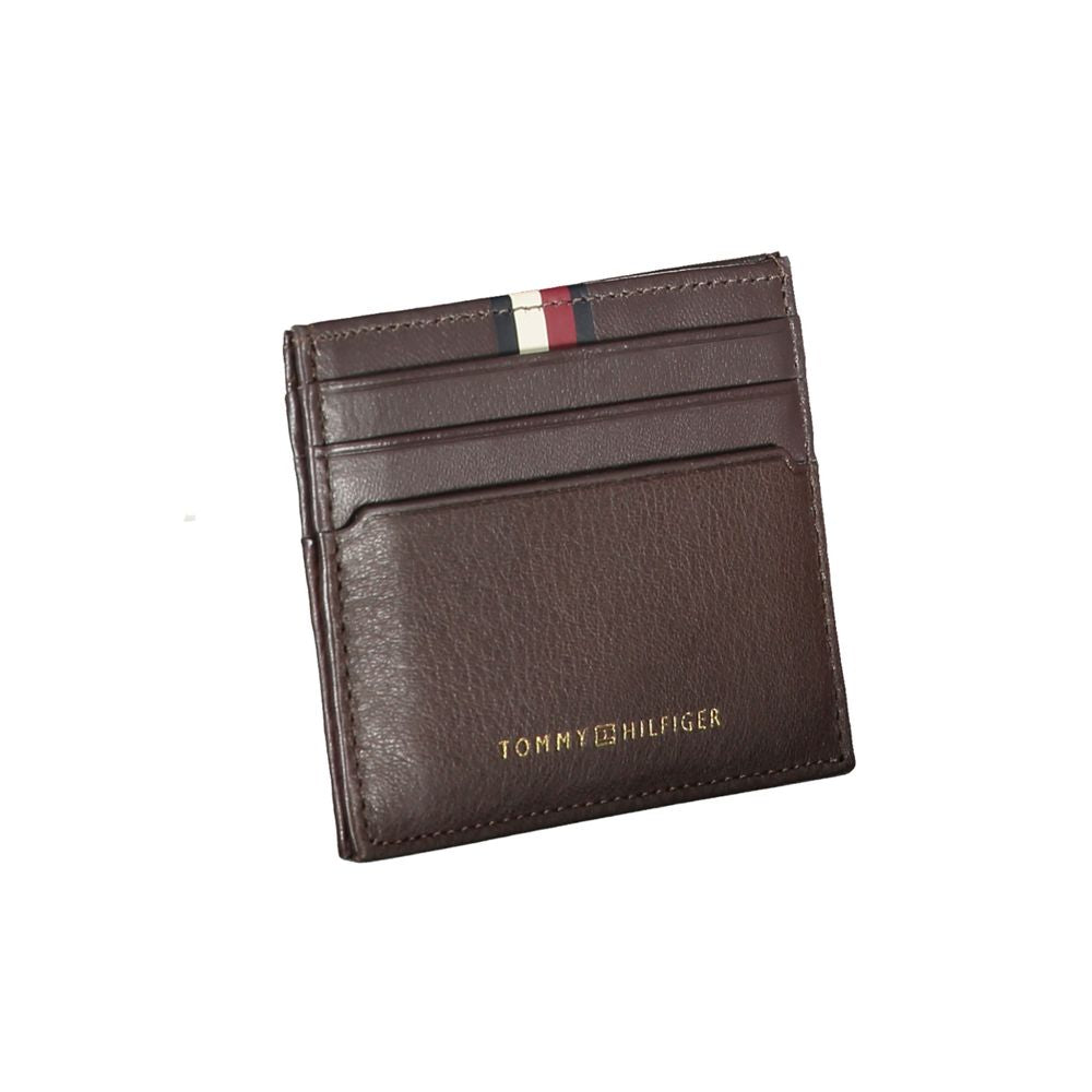 Tommy Hilfiger Brown Leather Men Wallet TO-25978