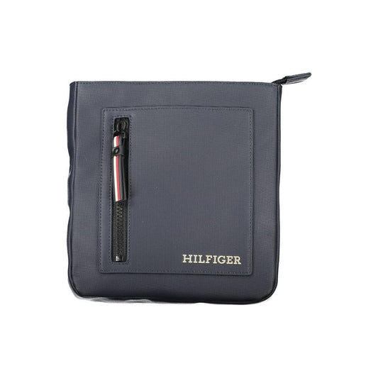 Tommy Hilfiger Chic Blue Shoulder Bag with Contrasting Details TO-26087