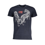 Cavalli Class Blue Cotton T-Shirt CA-28482-L