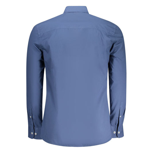North Sails Blue Cotton Men Shirt NO-35819-S