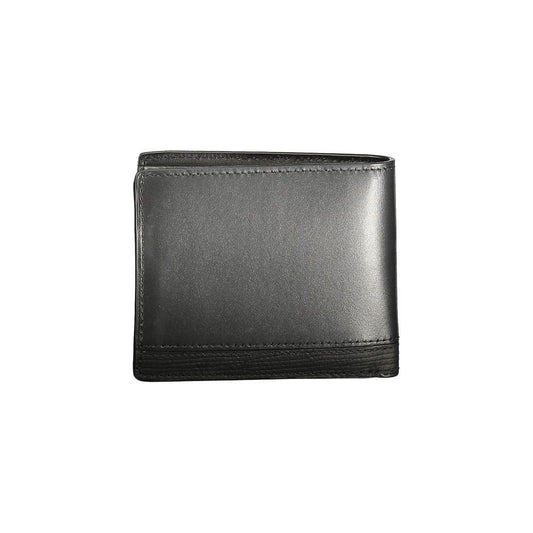 Tommy Hilfiger Black Leather Men Wallet TO-36287