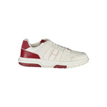 Tommy Hilfiger Red Leather Men Sneaker TO-36746-EU40/US7