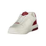 Tommy Hilfiger Red Leather Men Sneaker TO-36746-EU40/US7