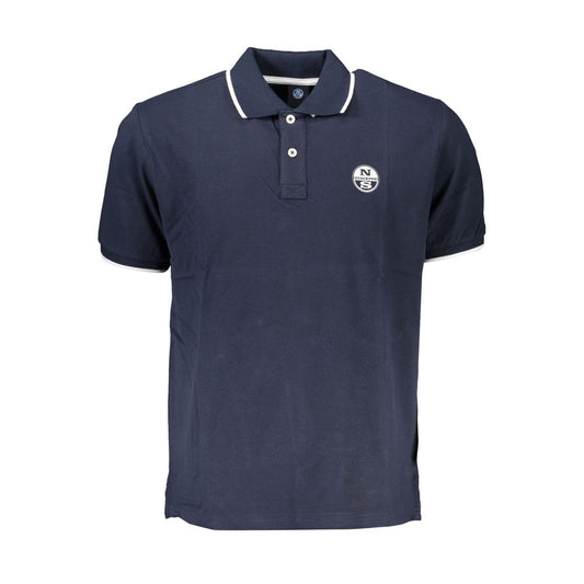 North Sails Blue Cotton Polo Shirt NO-27348-S