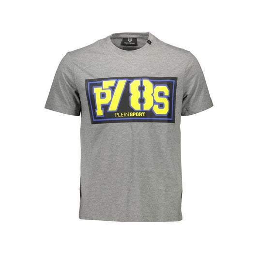 Plein Sport Brown Cotton Men T-Shirt PL-37450-S