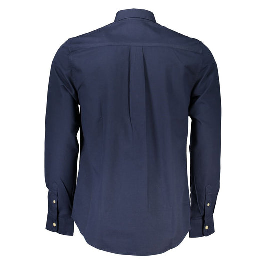 North Sails Blue Cotton Men Shirt NO-23644-S