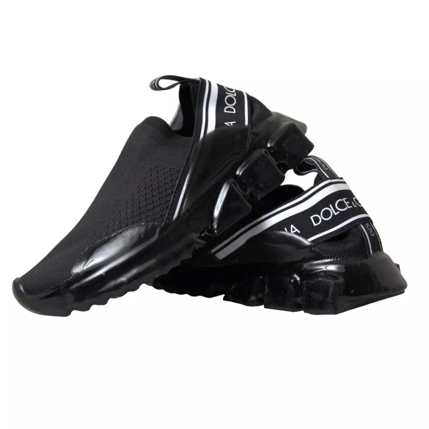 Dolce & Gabbana Black Sorrento Slip On Low Top Sneakers MV7924-40