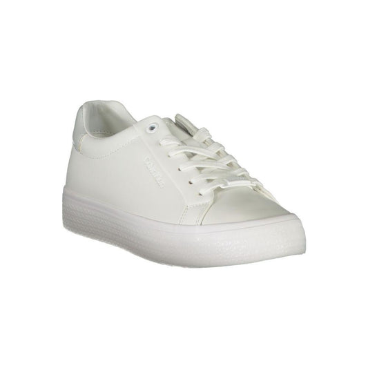 Calvin Klein Elegant White Sneakers with Contrast Detailing CA-26827-EU36/US6
