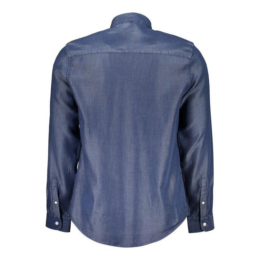 North Sails Blue Lyocell Shirt NO-29718-S