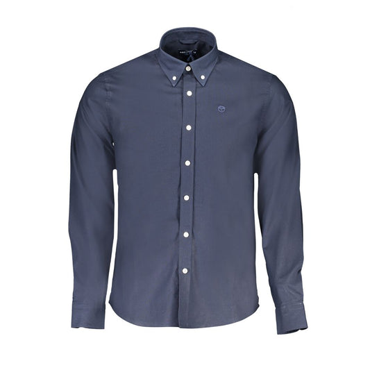 North Sails Blue Cotton Shirt NO-29889-S