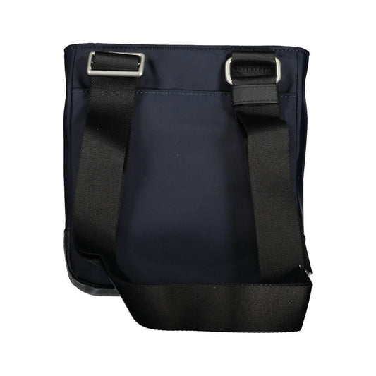 Tommy Hilfiger Sleek Blue Shoulder Bag with Contrasting Details TO-27508