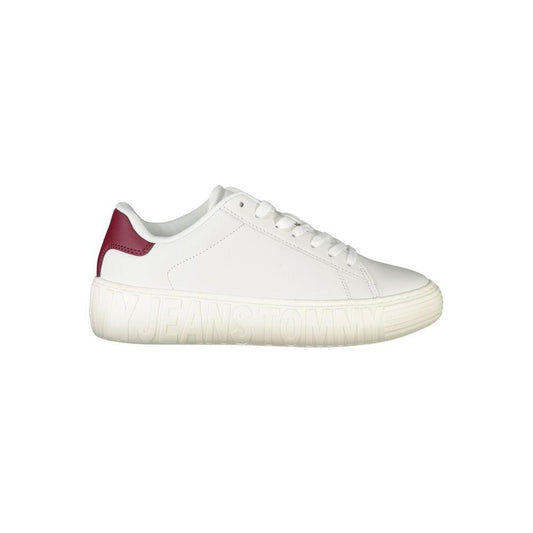 Tommy Hilfiger White Leather Women Sneaker TO-22810-EU40/US10