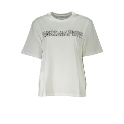 Patrizia Pepe White Cotton T-Shirt