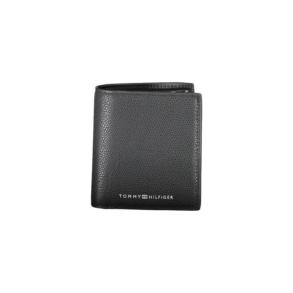 Tommy Hilfiger Black Leather Men Wallet TO-19178