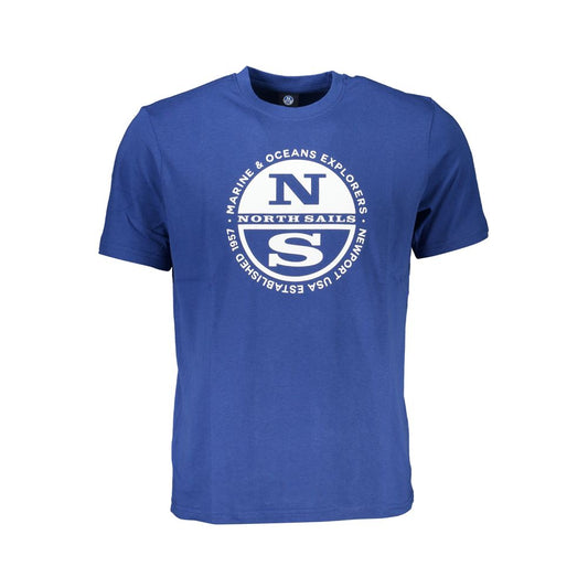 North Sails Blue Cotton T-Shirt NO-27284-S