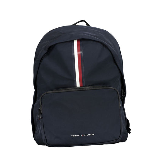 Tommy Hilfiger Sleek Blue Backpack with Laptop Holder TO-27570