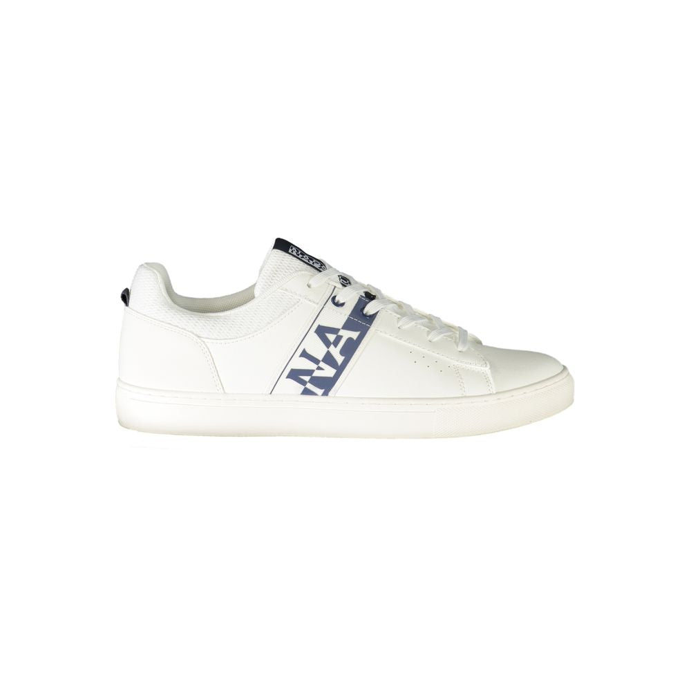 Napapijri White Leather Men Sneaker NA-36806-EU40/US7