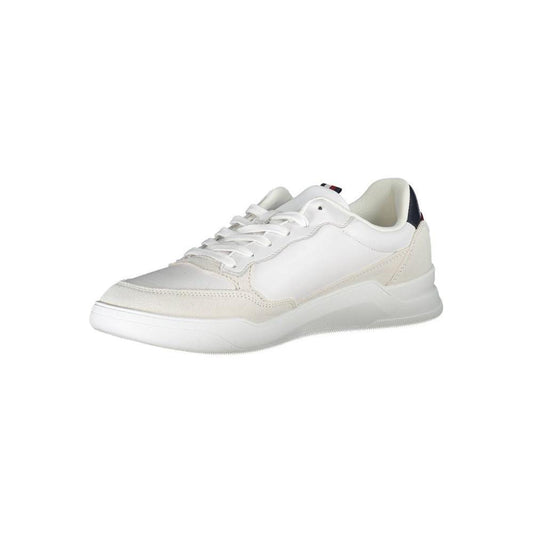 Tommy Hilfiger White Polyester Men Sneaker