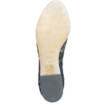 Dolce & Gabbana Black Lace Crystal Ballet Flats Loafer Shoes LA11414-35