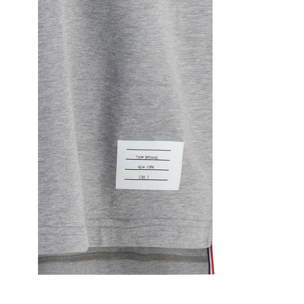 Thom Browne Gray Cotton T-Shirt