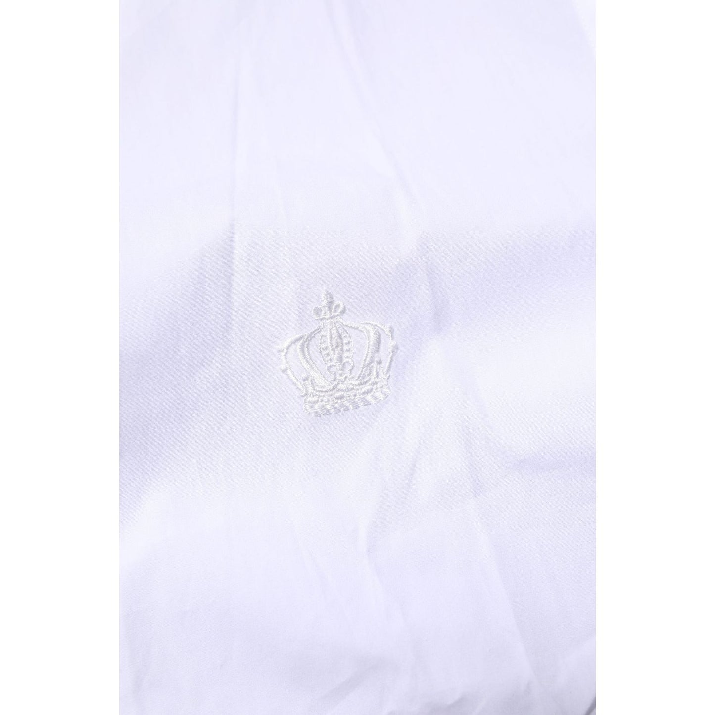 Dolce & Gabbana White Cotton GOLD Long Sleeves Formal Shirt Dolce & Gabbana