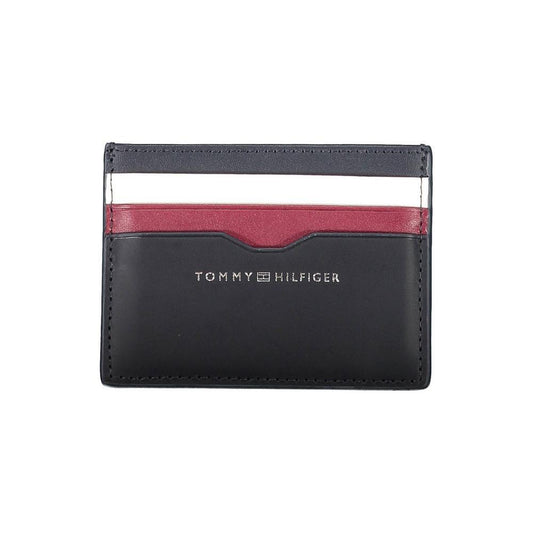Tommy Hilfiger Blue Leather Men Wallet TO-22091