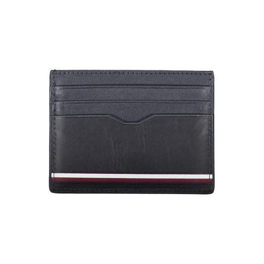 Tommy Hilfiger Blue Leather Men Wallet TO-22091