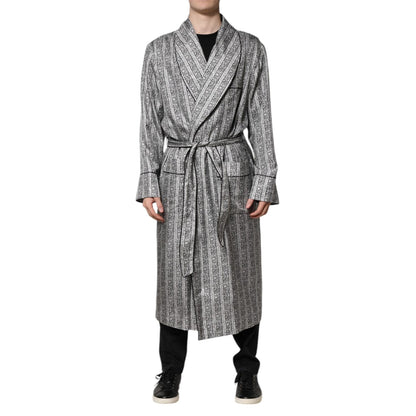 Dolce & Gabbana Multicolor Floral Robe Coat Wrap Jacket Dolce & Gabbana