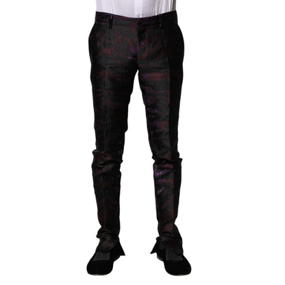 Dolce & Gabbana Multicolor Polyester Patterned Pants Dolce & Gabbana