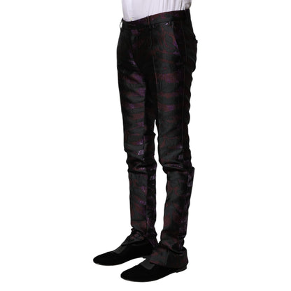 Dolce & Gabbana Multicolor Polyester Patterned Pants Dolce & Gabbana