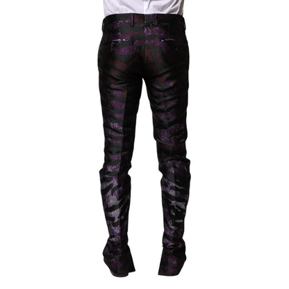 Dolce & Gabbana Multicolor Polyester Patterned Pants Dolce & Gabbana