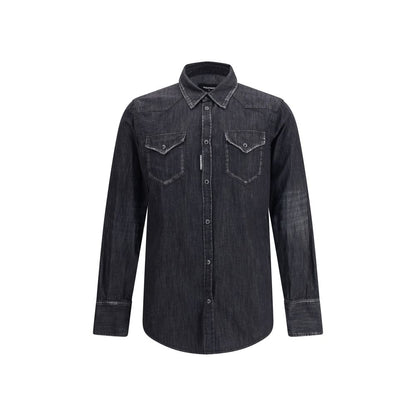 Dsquared² Black Denim Shirt