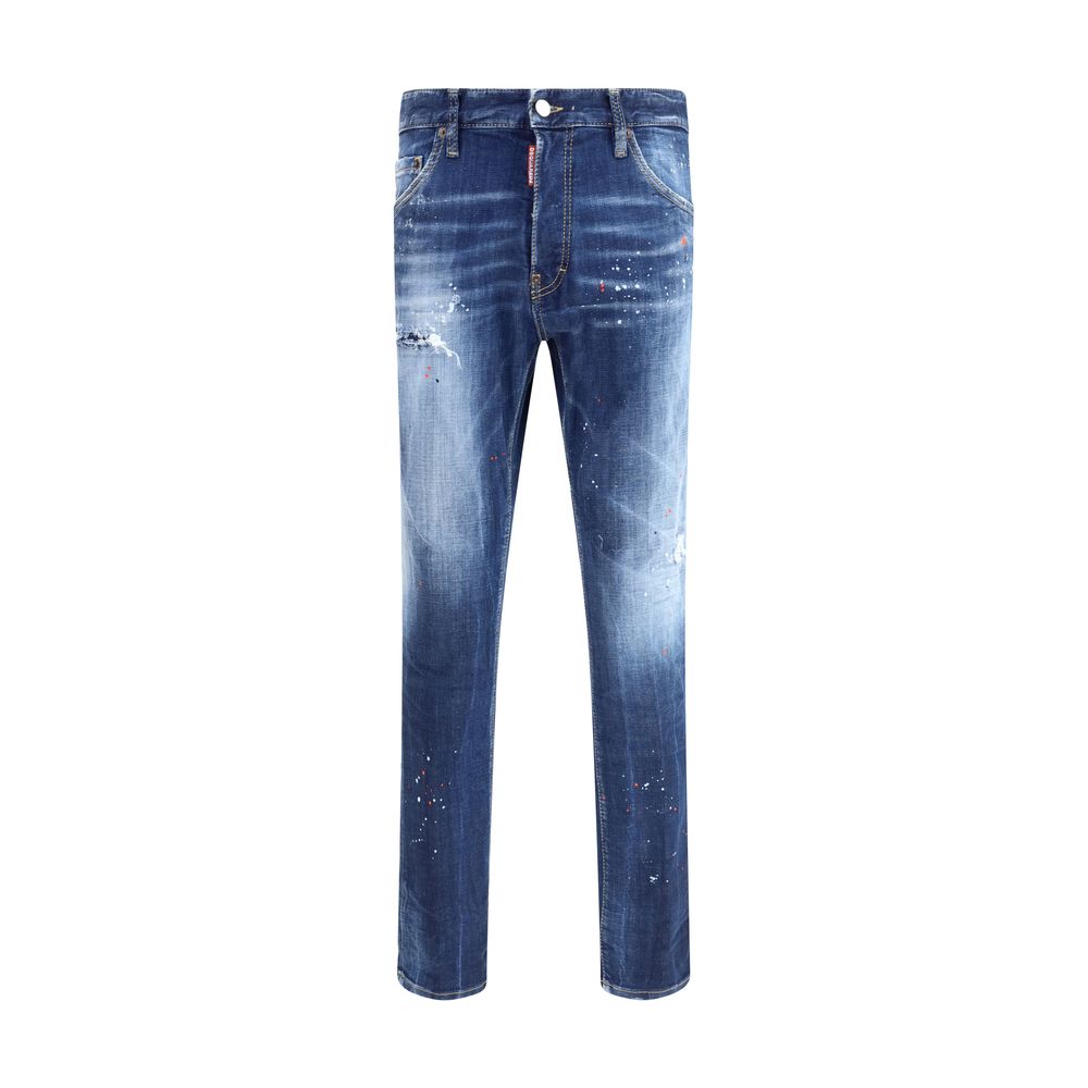 Dsquared² Blue Cotton Slim Fit Jeans Dsquared²