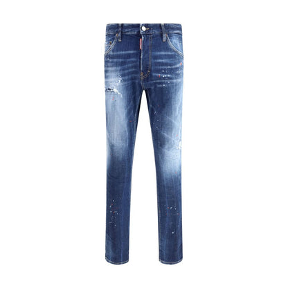 Dsquared² Blue Cotton Slim Fit Jeans Dsquared²
