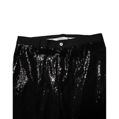 Dolce & Gabbana Black Sequined Embellishment Pants Dolce & Gabbana