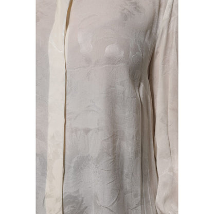 Dolce & Gabbana White Button Down Long Sleeves Blouse Top Dolce & Gabbana
