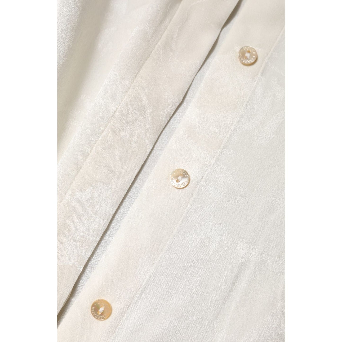 Dolce & Gabbana White Button Down Long Sleeves Blouse Top Dolce & Gabbana