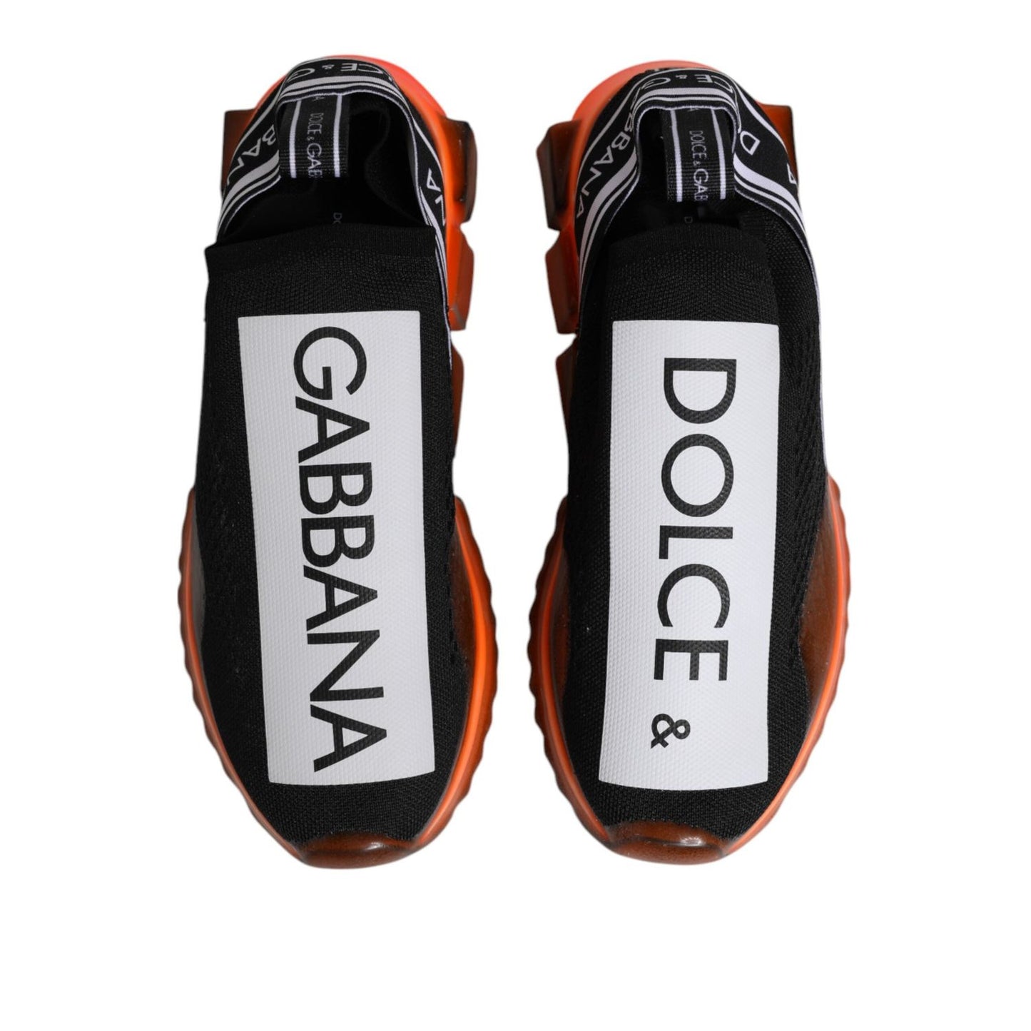 Dolce & Gabbana Black White Slip On Sorrento Sneakers Shoes MV7257-42