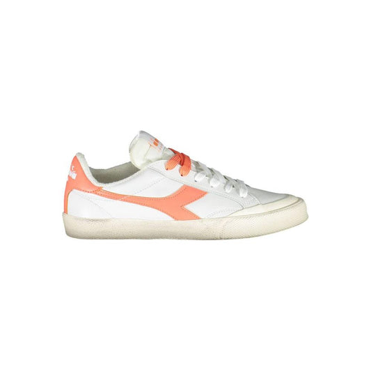 Diadora White Leather Women Sneaker DI-1373-EU36/US6