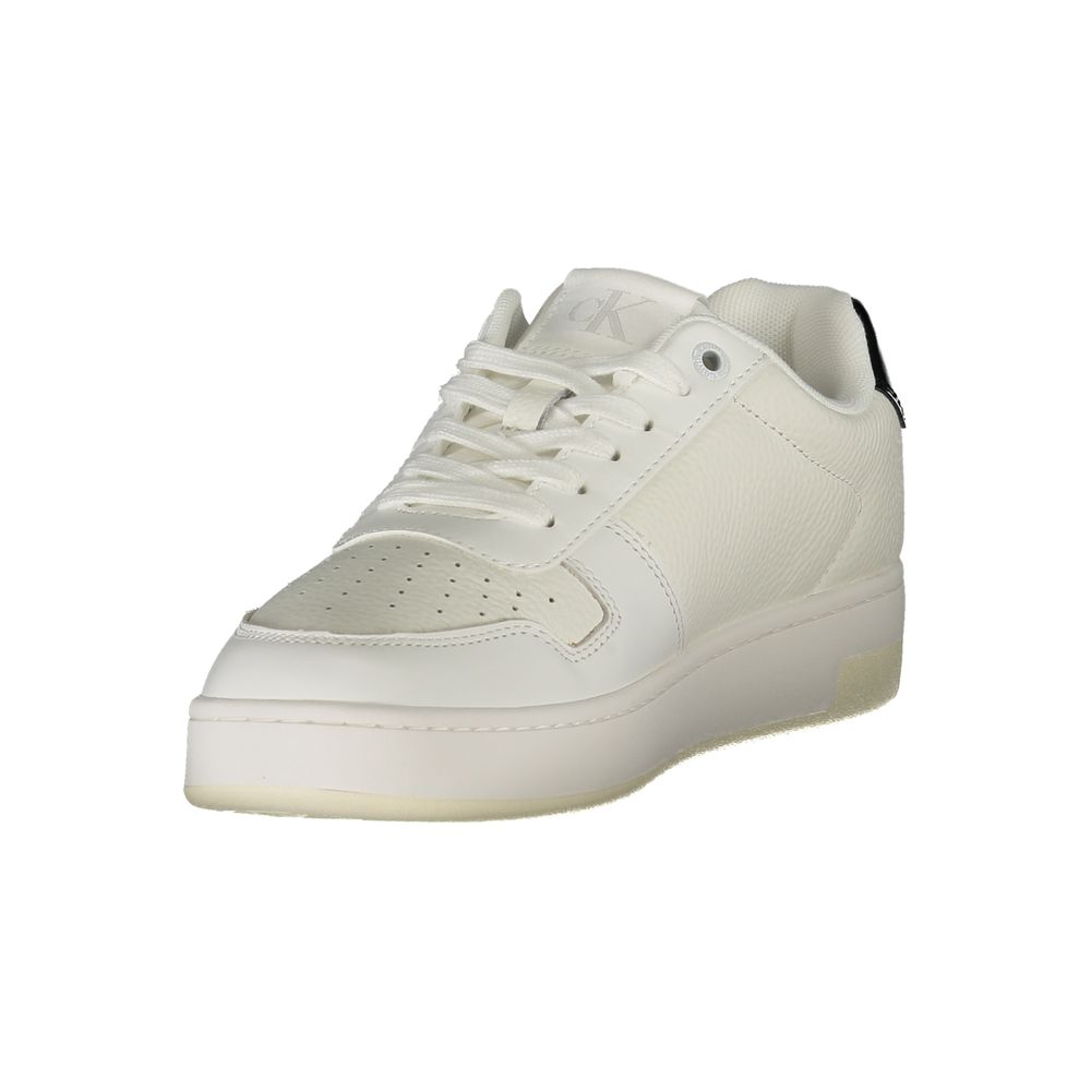 Calvin Klein White Polyester Sneaker