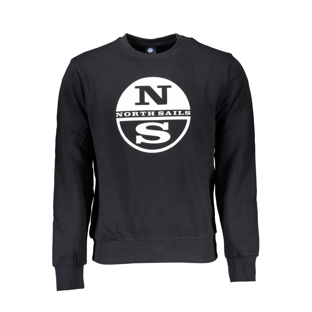 North Sails Black Cotton Sweatshirt