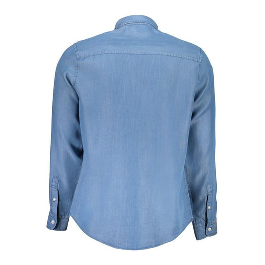 North Sails Blue Lyocell Shirt NO-29731-S