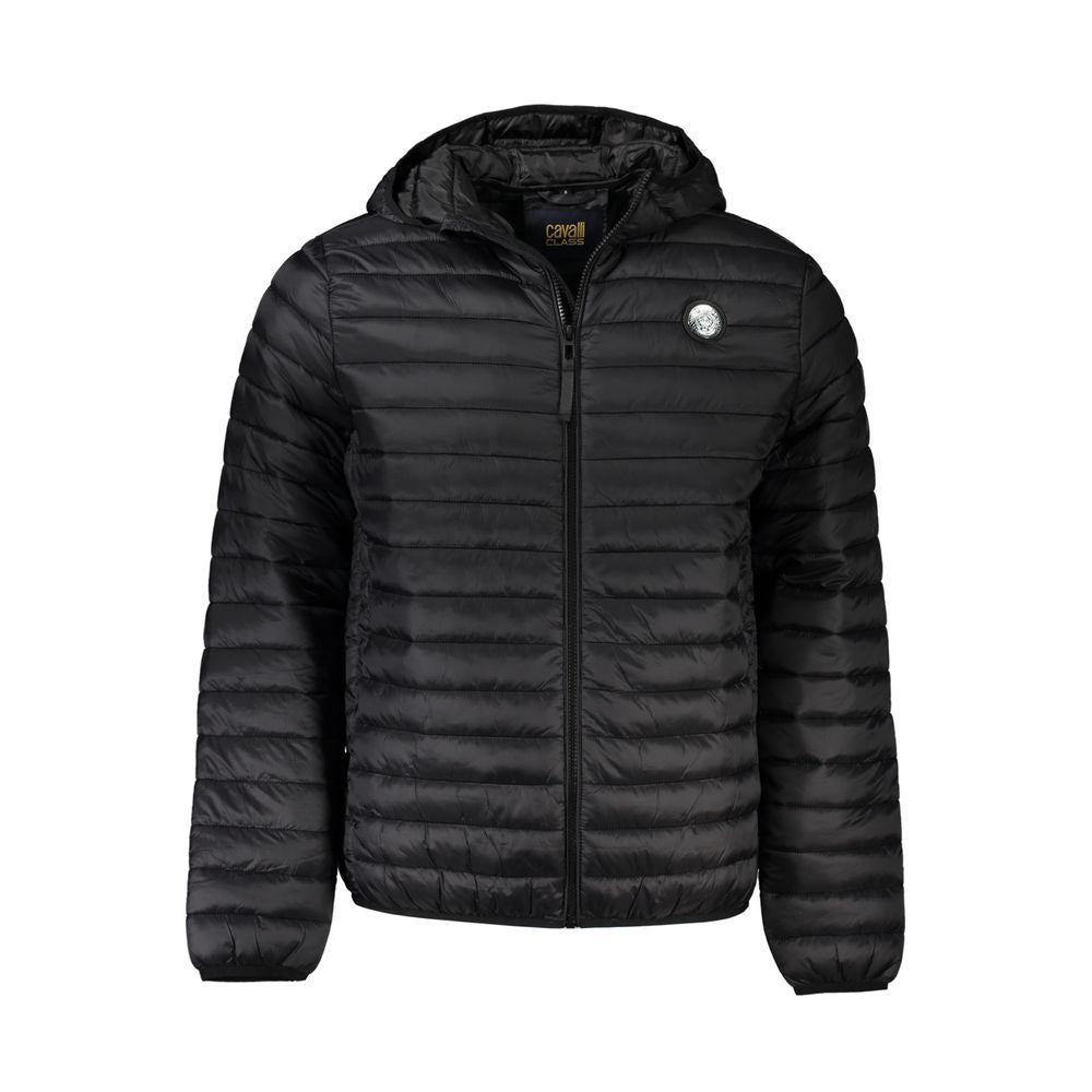 Cavalli Class Black Polyamide Shell Jacket Cavalli Class