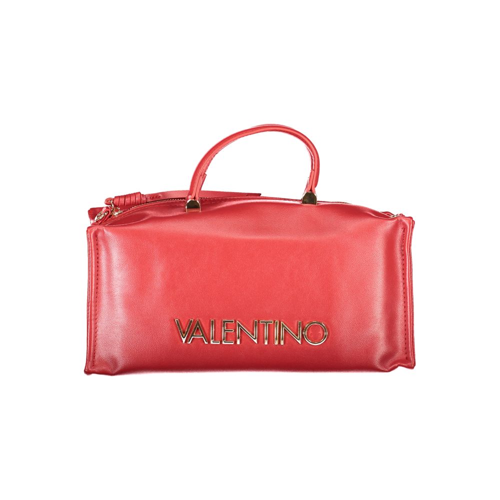Red Valentino handbag with two handles and shoulder strap, made of polyethylene. Mario Valentino Red Polyethylene Women Handbag.