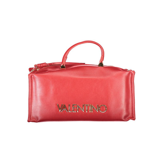 Mario Valentino Red Polyethylene Women Handbag with handles and detachable strap