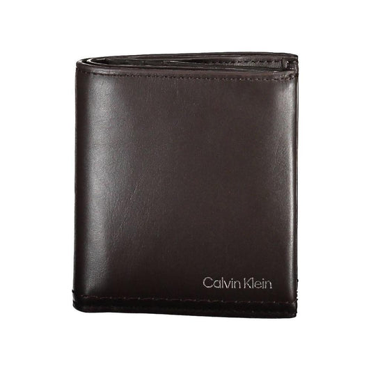 Calvin Klein Brown Leather Men Wallet CA-20527